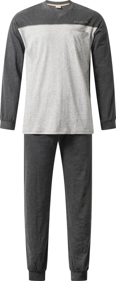 Gentlemen - heren pyjama 411911 - all season pyjamaset - grijs - maat XL