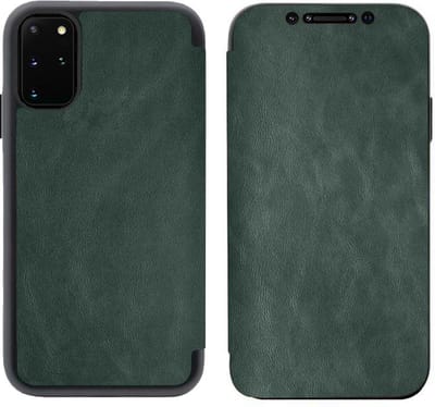 Hoesje geschikt voor Samsung Galaxy S21 Ultra - Bookcase - Kunstleer - Siliconen - Groen