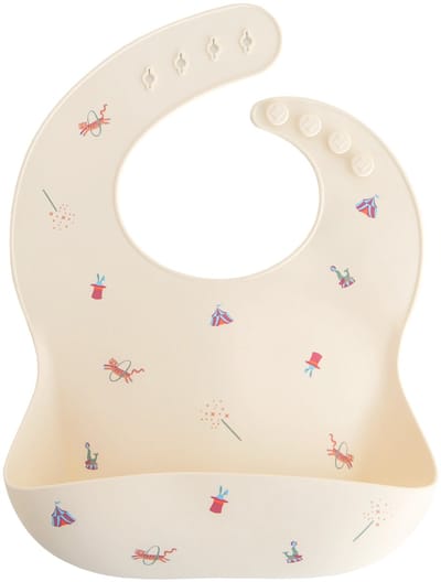 Mushie Siliconen Bib Slabbetje Circus