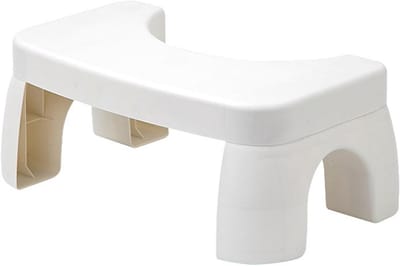 Toilet Krukje - Hulpstuk Badkamer - Comfortabel Zitten - Ergonomisch Ontwerp - Universeel Passend - Wit