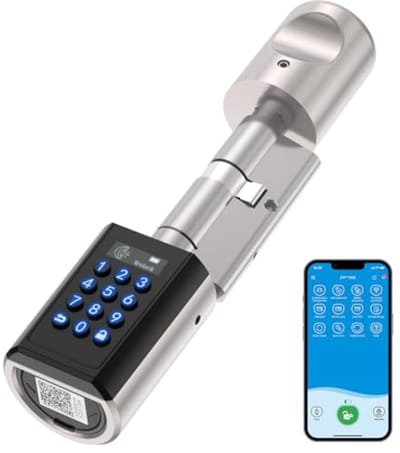 Elektronisch Deurslot zonder Sleutel - App Bediening, Pincode, Verstelbaar, IP65 Waterdicht