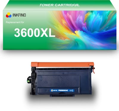 INKFIND TN-3600XL tonercartridge compatibel met Brother 3600 TN3600 TN-3600 TN3600XL TN-3600XL - 1-pack Zwart (hoge capaciteit)