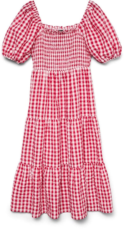 Vero Moda Curve Gesmokte jurk VMCCARRIE Lange jurk