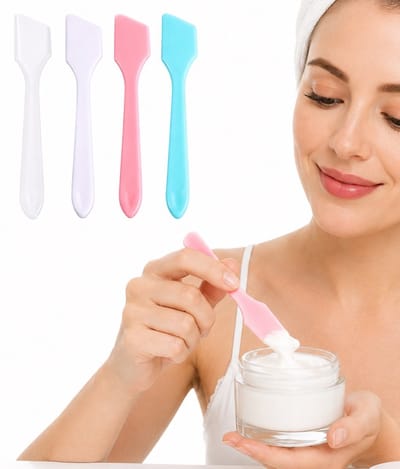 Gezichtsmasker Spatels 10 Stuks – Face Cream Scraper & Masker Applicator – Mini Cosmetic Spatula voor Gezichtscrème, Oogcrème & Skincare – Kunststof Assorti Kleuren – 8,2 cm