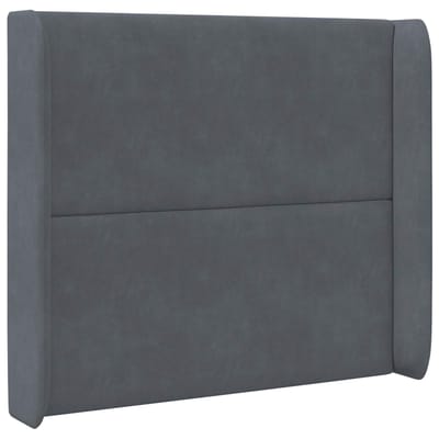 vidaXL - Hoofdbord - oor - Grijs - 80 - x - 16 - x - 4 - cm - Fluweel