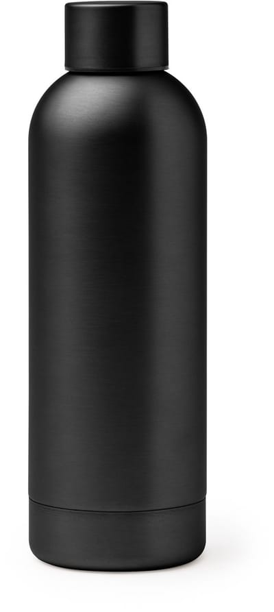Dubbelwandige RVS Thermosfles. 550 ml kleur Zwart Balax 4122 Geschikt voor laser techniek