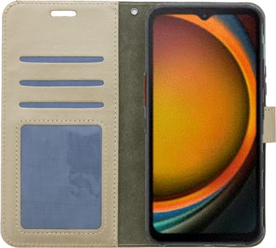 Portemonnee Book Case Hoesje Geschikt voor: Samsung Galaxy Xcover 7 - Goud