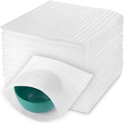 Schuimverpakking Zakken - Schuimzakken Verhuisdozen - Bescherming Breekbare Items - Herbruikbaar Flexibel Materiaal - 30 x 30 cm - Wit