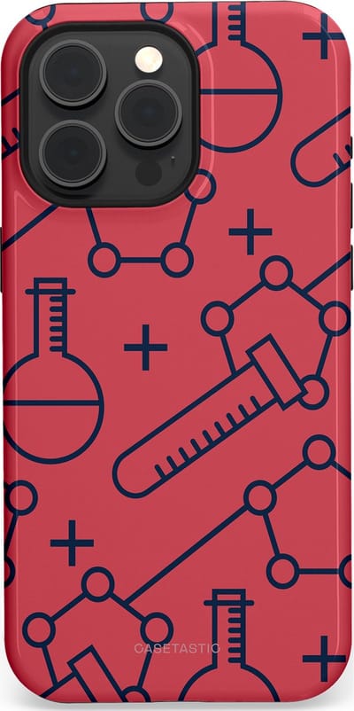 Casetastic hoesje geschikt voor Apple iPhone 15 Pro Max - MagSafe - Dubbellaagse bescherming - Rode Laboratorium - Fashion Case - Koraal