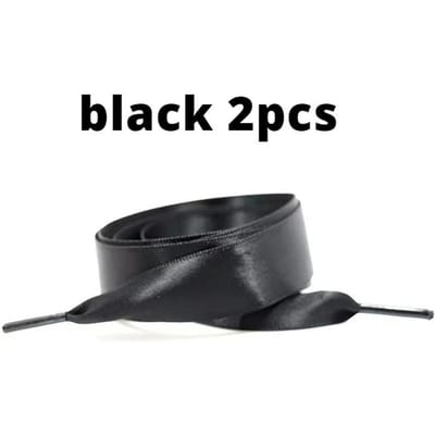 160Cm Zijden Lint Veters 2cm Breed Platte Schoenveters Hoge Kwaliteit Zachte Veters Board Mode Schoenen Sneakers Sportschoenen 160cm zwart