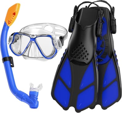 Snorkelset voor Kinderen met Flippers en Antikras Duikmasker