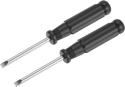 Set van 2 Mini Platte Schroevendraaiers met Smalle Kop voor Kleine Apparaten