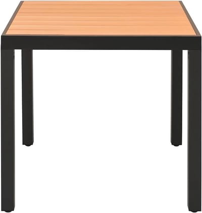 Tuintafel - Terrastafel Buiten - Buiten Eten - Weerbestendig WPC Tafelblad - 80 x 80 x 74 cm - Bruin