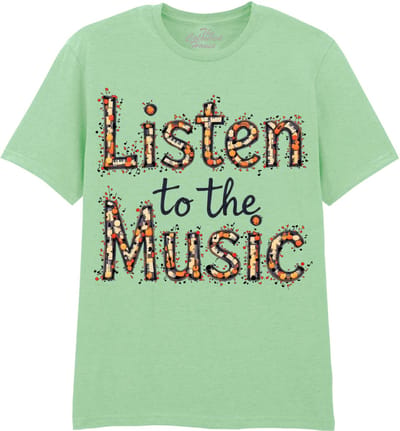 Listen To The Music The Coloured House T-shirt XXL
