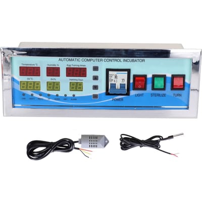 XM?Incubateur d'œufs de volaille 18G, capteur automatique de température et d'humidité pour poules et oies blue