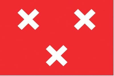 Vlag Breda 30x45cm