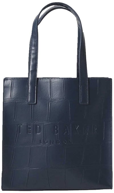 Ted Baker handtas Reptcon Croc Effect Icon Bag Navy donkerblauw