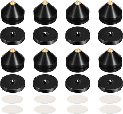 Luidspreker Spikes - Speaker Pootjes - Geluidsverbetering - Trillingsdempend Ontwerp - 22 mm Hoog - Goudkleurig