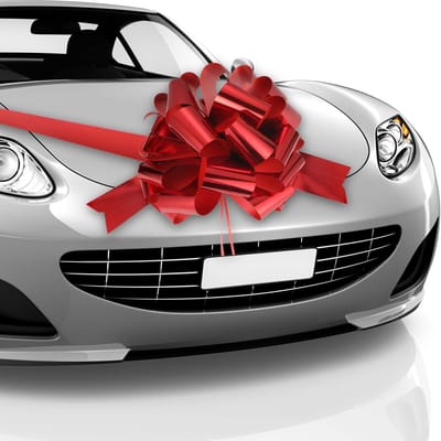 Grote Decoratieve Strik van 51 cm met 6,1 m Lint voor Cadeauverpakking, Verjaardag en Kerstdecoratie in Glanzend Rood