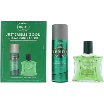 Bruto Set: Origineel, Aftershave Lotion, 100 ml + Origineel, Anti-Transpirant, Deodorant Spray, Voor Mannen, 200 ml