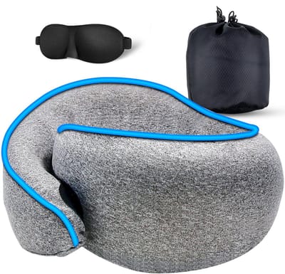 Dailygoods- Reiskussen 100% traagschuim - Neksteun Kussen - Reiskussen Vliegtuig - Reiskussen Auto - Ademend - Huidvriendelijk - Neksteunkussen