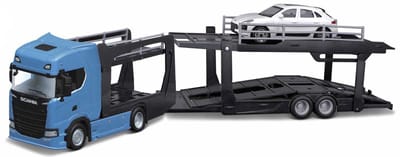 Bburago Scania S730 - Modelauto - Schaal 1:43 - Blauw/Wit/Zwart