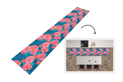 Keukenloper - Loper keuken - Patronen - Jungle - Bloem - Luipaard print - 300x50 cm - Keukenloper vinyl