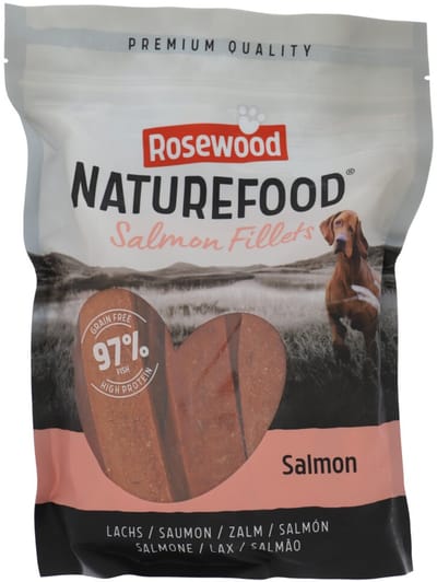 Rosewood Naturefood Zalm Filets Hondensnack (1kg) – 97% Zalm, Graanvrij & Hypoallergeen