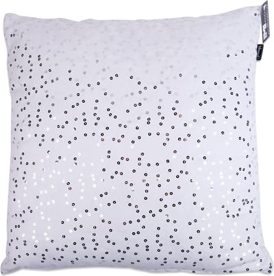 In The Mood Pailletten Klein - Sierkussen - 50x50 cm - Zilver/Ecru