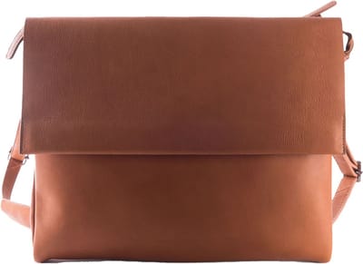 HAROLD'S Leren Business tas Schoudertas Campo Messengerbag Cognac Lichtbruin