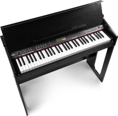 Digitale piano - MAX RhapsodyDP61 Piano Keyboard 61 toetsen en meubel - Full-size keys & 80 demo songs