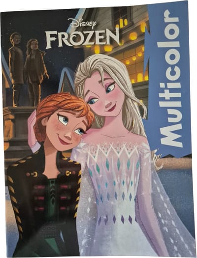 Multicolor Frozen II Kleurboek Anna & Elsa - 32 Pagina's - 17 Kleurplaten en 17 Voorbeelden - Voor Kinderen - Knutselen - Creatief - Uitermate Geschikt voor Kleurpotloden en Wasco
