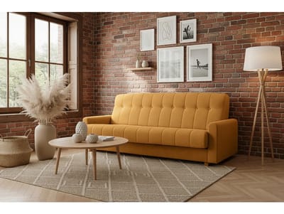 Hoekbank L-vorm 236x165 cm met Ottoman – 3-Zits Relaxbank in Ecru Corduroy – Moderne Woonkamer Bank met Opbergruimte & Hydrofobe Stof – Modena Luxe Serie – Depauw