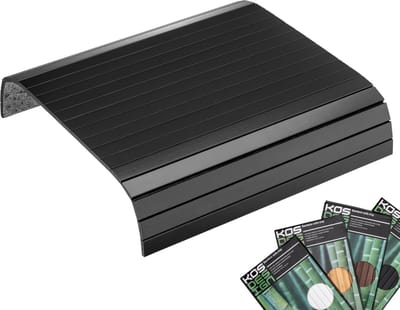 Kos Design Armleuning Organizer - Banktafel - Bank Organizer - Bank Dienblad - flexibel dienblad armleuning - Bamboe - Beschermende Coating - Zwart - Wit - Anti Slip
