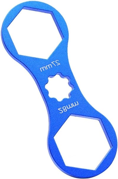 1 stuk Voorwiel Vork Reparatietool 27mm-28mm Fiets Sleutel, Dubbel Hoofd Vervangingsgereedschap voor Fiets Demontage en Montage, Fietsaccessoires en Onderhoud