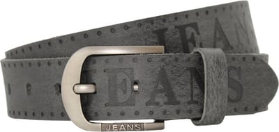 Fana Belts Buffelleer riem zwart - Maat 95 - Riem opdruk jeans - Jeansriem - Stoere riem - echt leren riem
