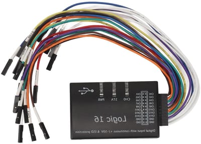Logica Analysator - USB Tester - Data Analyse - 16 Kanalen - 100m Snelheid - Zwart