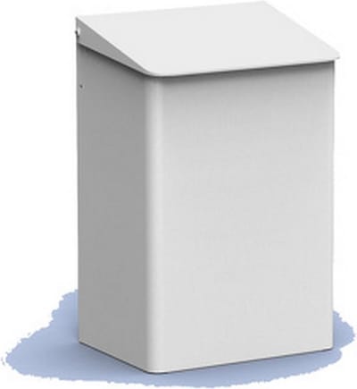 MediQoline | Afvalbak | Gesloten | Wit | Inhoud: 15 liter