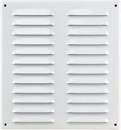Ventilatierooster - Afvoerluchtrooster - Binnenklimaat Verbeteren - Bescherming Tegen Knaagdieren - 260 x 280 mm - Wit