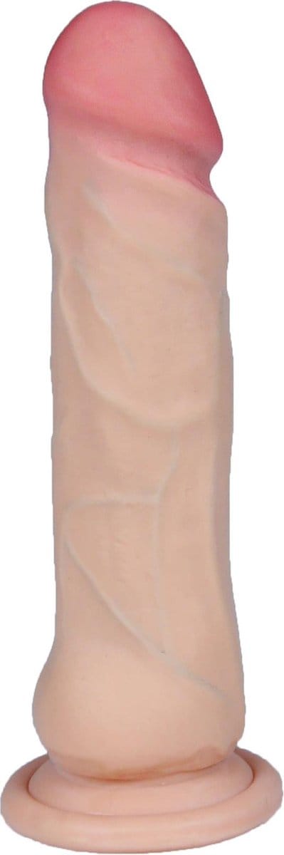 Power Escorts Ultra Realistische Dildo 7 inch / 21 cm - 21-00029 - skin feels like real - Better then Silicone - 4 cm thick - Suction Cup - Flesh