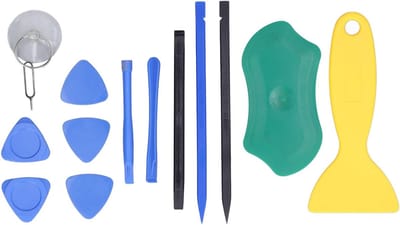 Complete 12-in-1 Reparatieset voor Elektronica met Driehoekige Openingstools voor Tablet, Laptop, PC, Telefoon en Spelconsoles