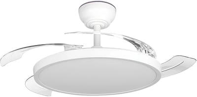 Plafondventilator met Lamp - Brinton Zenin - Aanpasbare Lichtkleur 3000K-4000K-6500K - Afstandsbediening - Dimbaar - Wit