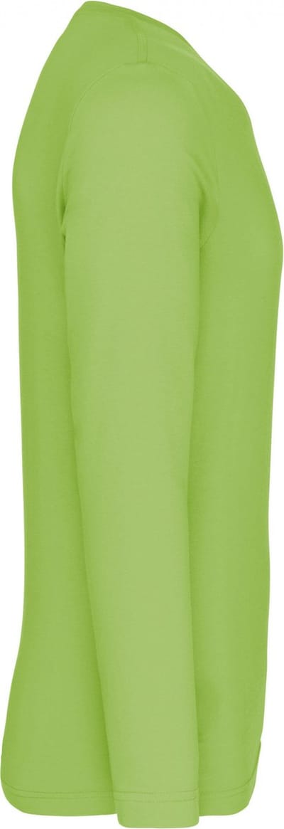 Kariban T-shirt V-hals lange mouwen K358 - Lime - 4XL
