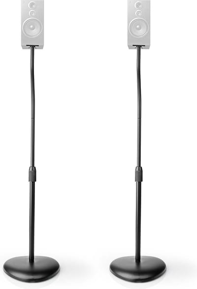 Nedis Speakerbeugel - Geschikt voor: Universeel - Vloer - 4.5 - Height Adjustable - ABS / Staal - Zwart