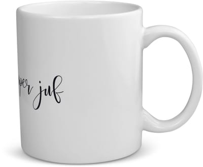 Akyol - super juf koffiemok - theemok - Juf - cadeau juf - cadeau - bedankje juf - juffendag - lerares - 350 ML inhoud