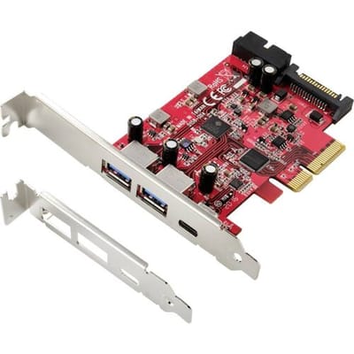Renkforce 1 + 4 poorten USB 3.2 Gen 2-controllerkaart USB-A 3.2 Gen 2 PCIe x4