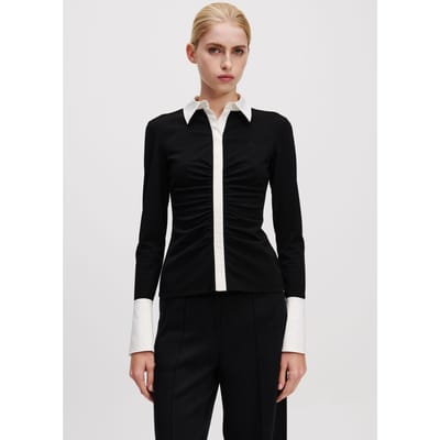 Karl Lagerfeld Longsleeve Polo Top Black Taglia: S | Maglie a manica lunga Outlet | Donna | Nero