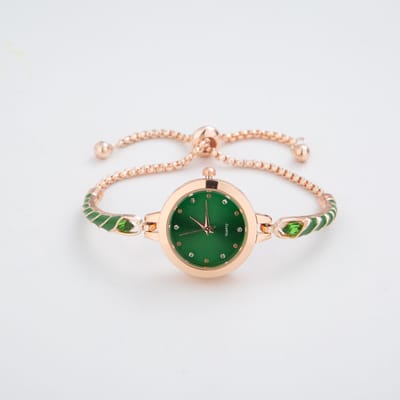 Elegante armbandhorloges voor vrouwen Dames Verstelbare armbanden Horloge Mode Kwartshorloges Cadeau beige