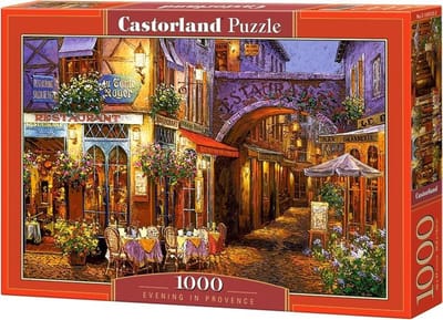 Castorland Evening in Provence – Puzzel – 1.000 stukjes – Satijnen afwerking – Perfecte pasvorm – Europese kwaliteit