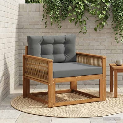 vidaXL - Buiten - Midden - Sofa - Naturel
